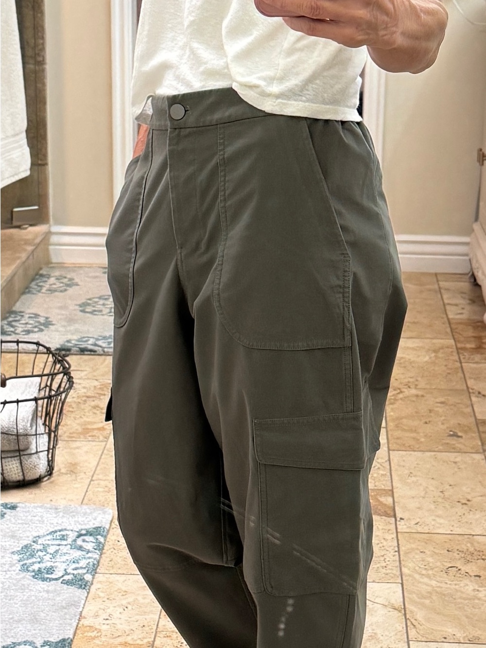 lululemon athletica Olive Green Straight-Leg Cargo Pants